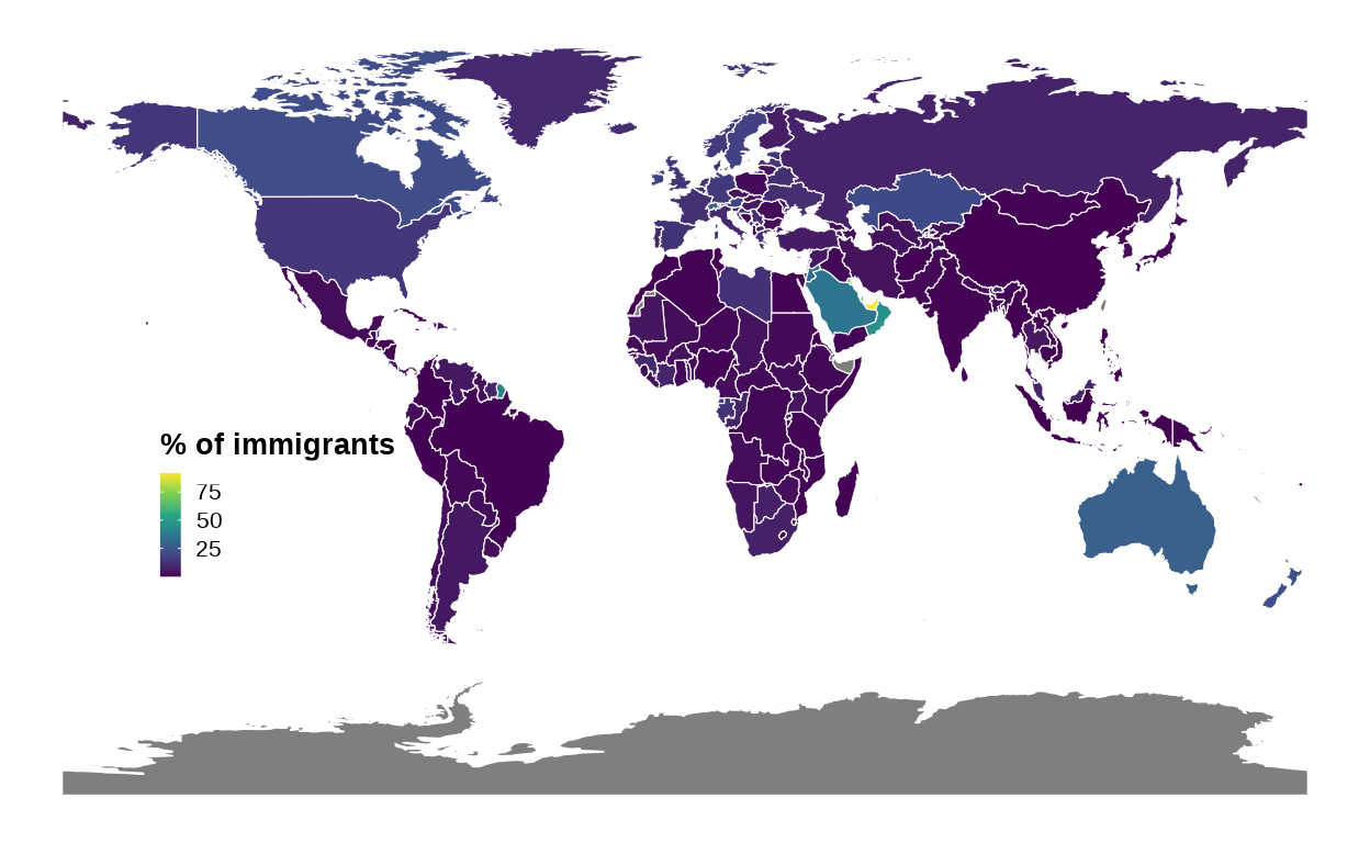 Data visualization | MSc CSS: Global Map of Migration